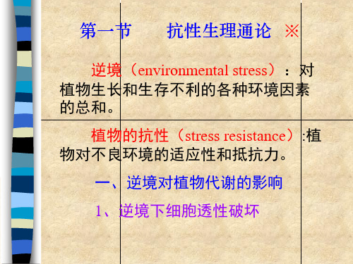 植物生理学教案第十章