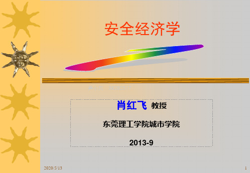 安全经济学第5章安全价值功能方法