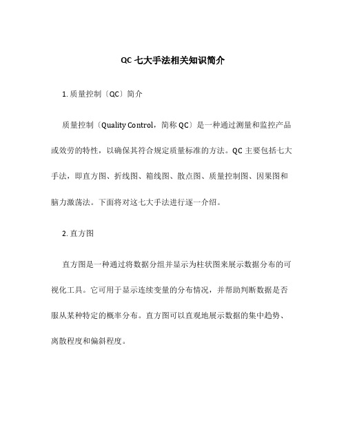 QC七大手法相关知识简介