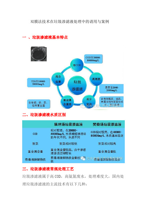 双膜法技术在垃圾渗滤液处理中的应用与案例