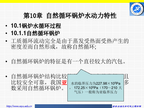 锅炉原理-10自然循环锅炉水动力学讲解