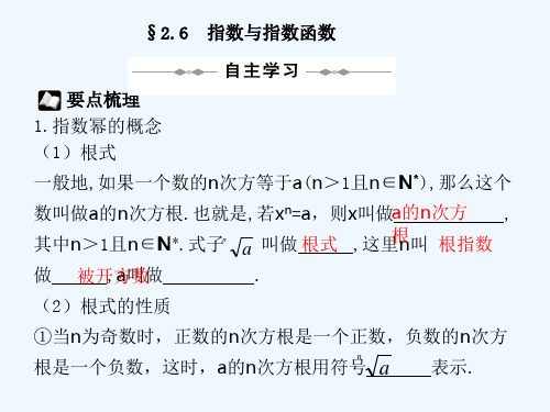 高三数学一轮专题复习指数与指数函数课件