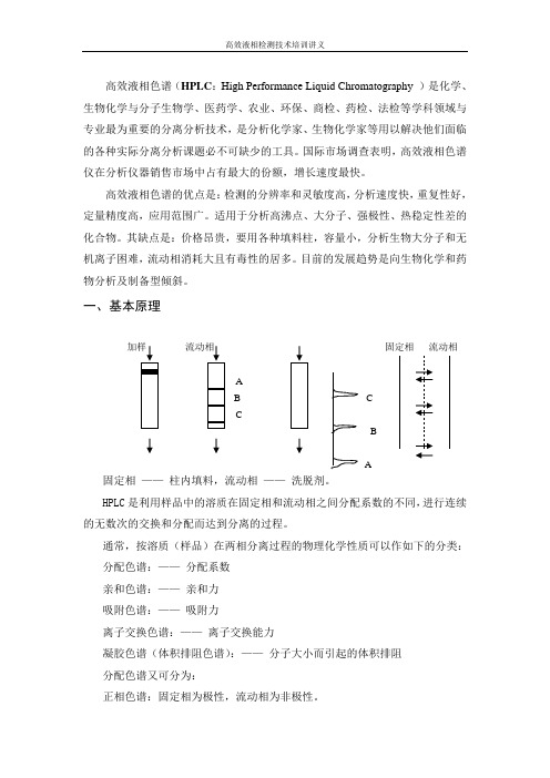 高效液相色谱(HPLCHigh Performance Liquid