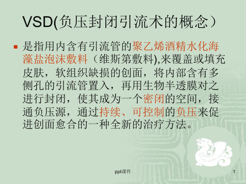 VSD负压吸引的治疗及护理ppt课件