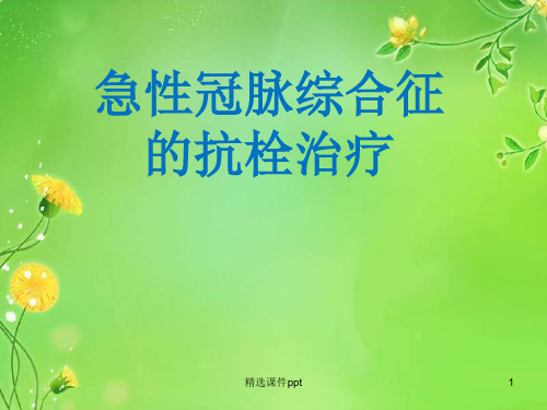 ACS抗栓治疗指南