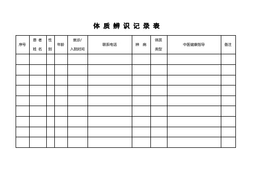 14.4-体质辨识记录表