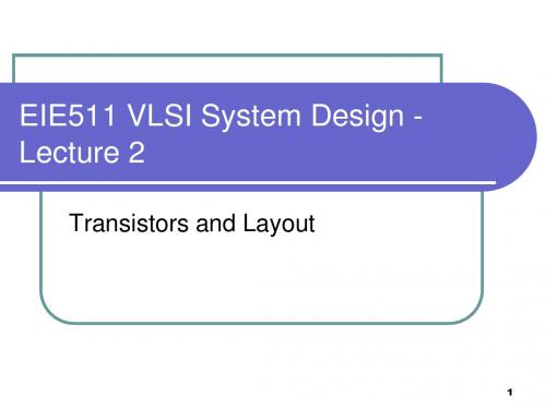 02-Transistors and Layout