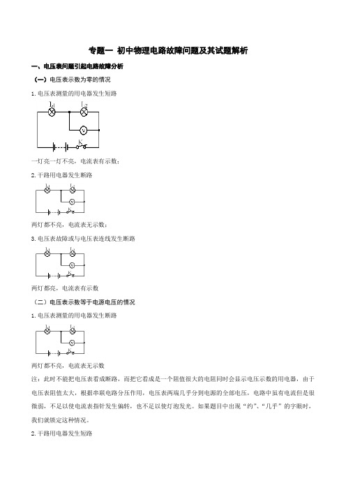 2019年中考物理复习必考特色专题汇编全集