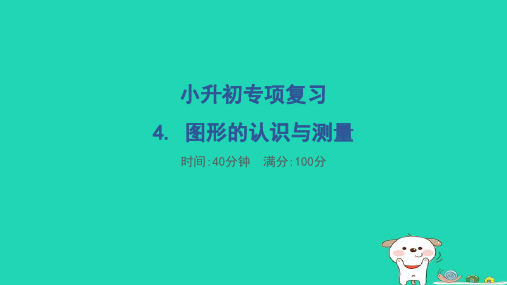 福建省2024六年级数学下册小升初专项复习4图形的认识与测量习题课件新人教版