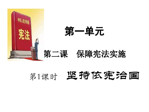 部编版道德与法治八年级下册2.1坚持依宪治国课件