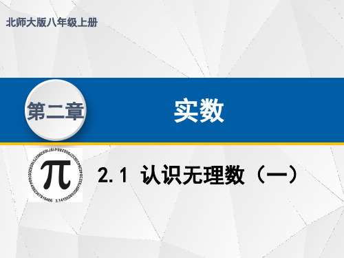 2.1.1 认识无理数