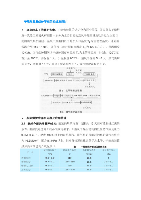 干熄焦装置烘炉管理的改进及探讨