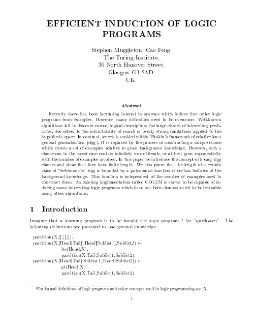 Inductive Logic Programming
