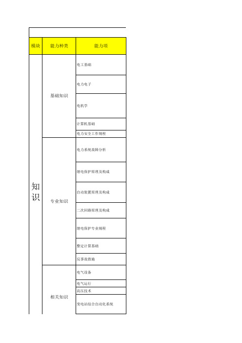 (9)【继电保护】员工评价打分表