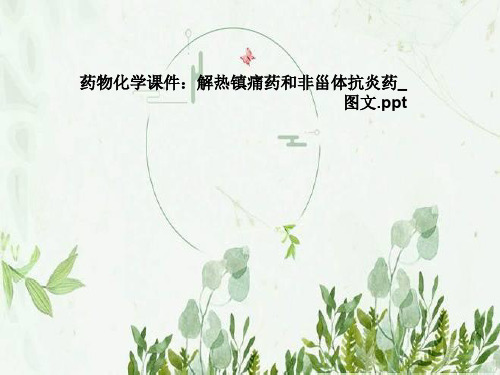 药物化学课件：解热镇痛药和非甾体抗炎药_图文