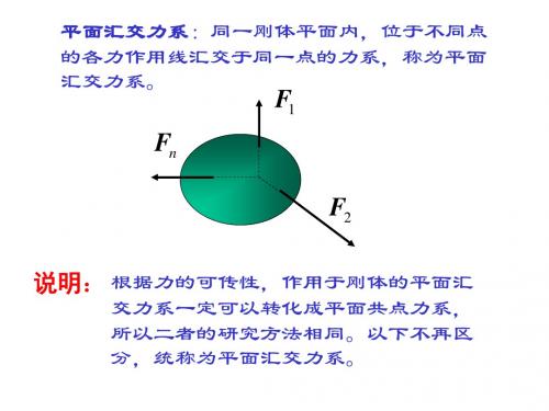 第2章平面汇交力系与平面力偶系