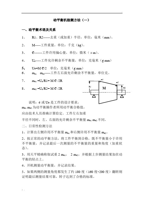 动平衡检测方法