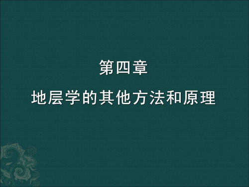 13第四章地层学的其他方法和理论