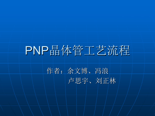 PNP工艺流程.ppt