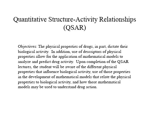 Quantitative Structure-Activity Relationships (QSAR)