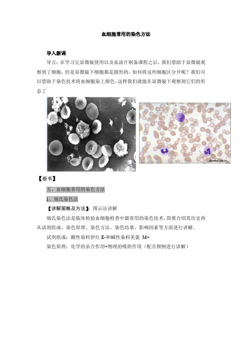 血细胞常用的染色方法