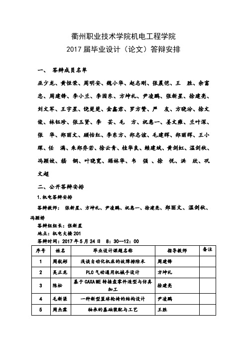 衢州职业技术学院机电工程学院