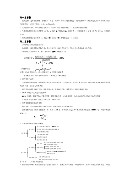 生物药物分析掌握