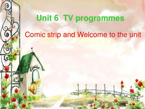 高中英语9A Unit6 TV programmes Period 1