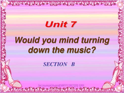 人教新目标版八年级册 Unit7 Section B PPT课件之一