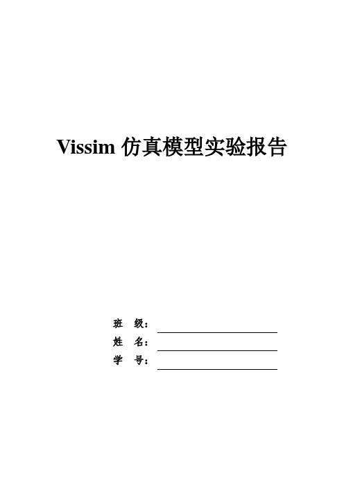 VISSIM3.6基本使用教程