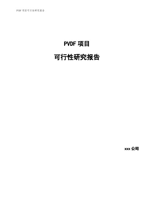 PVDF项目可行性研究报告