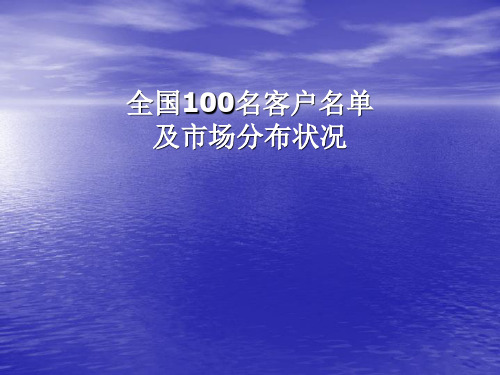 全国100名客户名单 (1)