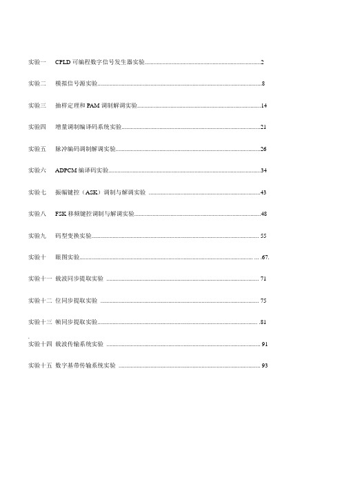 通信原理实验报告