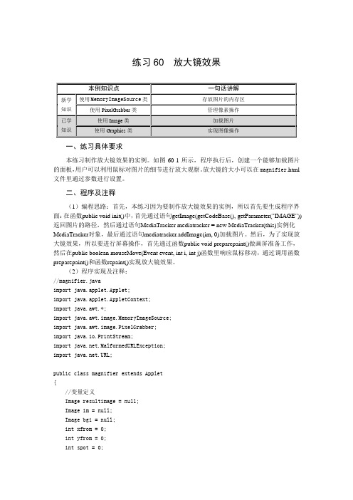 练习60放大镜效果