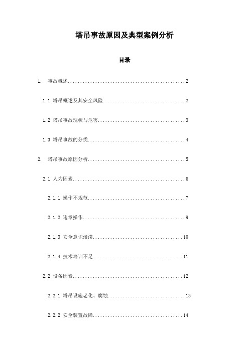 塔吊事故原因及典型案例分析