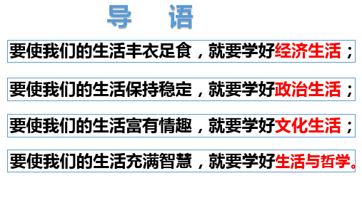 人教版高中政治必修四：1.1生活处处有哲学 (共23张ppt)