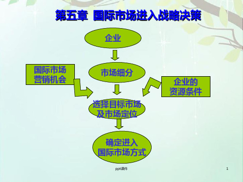 国际市场营销--国际市场进入战略决策  ppt课件