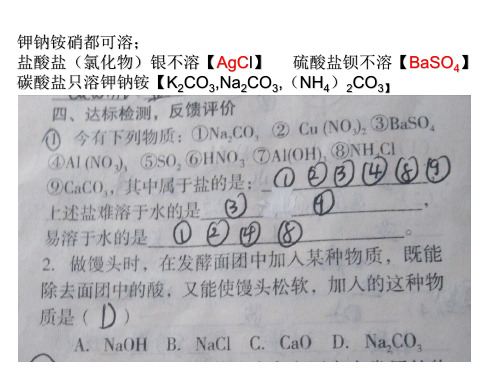 《海水中的化学》复习