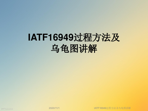 IATF16949过程方法及乌龟图讲解