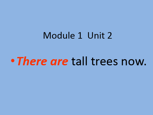 外研版(一起)五上Module 1《Unit 2 There are tall trees now