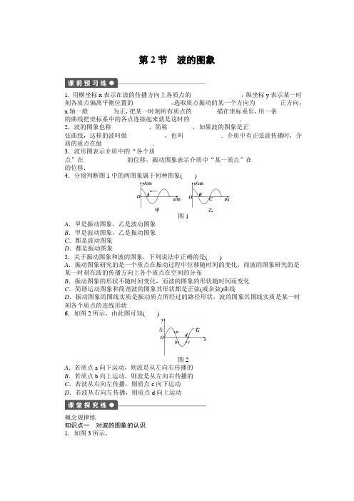 高中物理(人教版,选修34)课时作业与单元检测第十二章 机械波(6份)第十二章 第2节