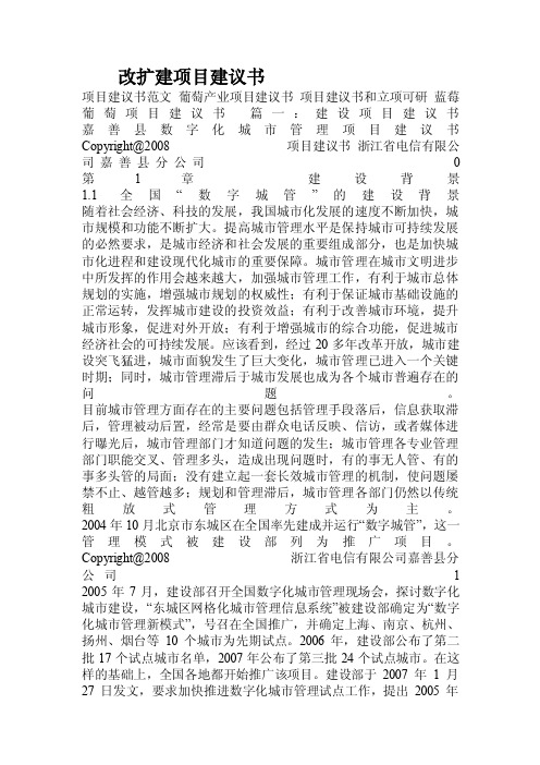 改扩建项目建议书.doc