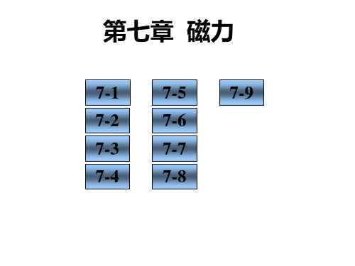 大学物理习题集答案解析-第七章-磁力