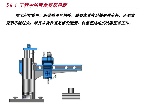 §8-1 工程中的弯曲变形问题