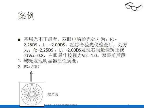 主觉验光—散光表应用适应症、乘30法则(验光技术)