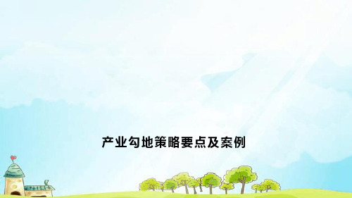 产业勾地策略要点及案例.ppt