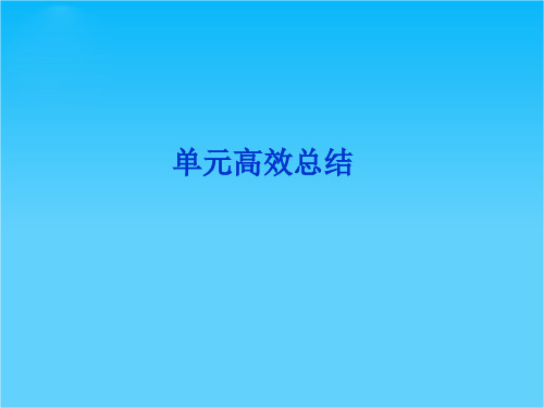 优化方案高考历史总复习(大纲版)课件第9单元单元高效总结