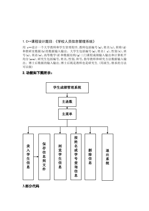 c  学校人员信息管理系统