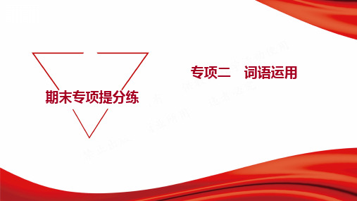 部编版九年级上册语文期末复习专项二 词语运用