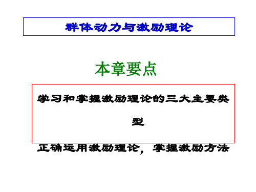 群体动力激励理论5